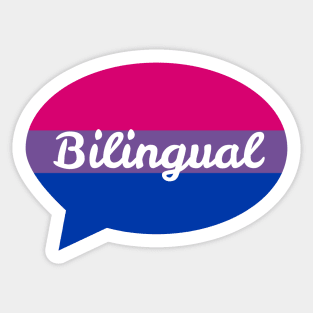 Bilingual Bisexual Sticker